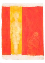 Fritz Harnest (1905 - 1999) "Zwei Akte in Rot und Gelb"