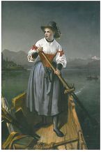 Engelbert Seibertz (1813 - 1905) "Die Fischerin vom Chiemsee"